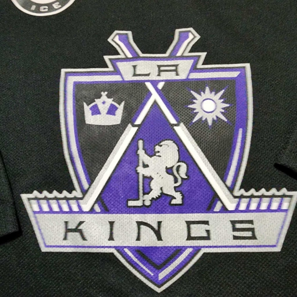 Vintage LA Kings NHL Center Ice Hockey Jersey Pro Player Black Mens Large - Picture 4 of 7